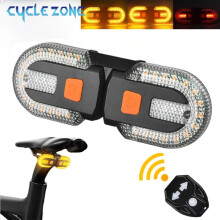 Bike Turn Signal Rear Light Rechargeable LED Lamp MTB Bike Turn Signal Rear Light Warning Taillight for Night Riding Safety