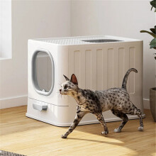 Extra Large Hooded Cat Litter Trays Fully Enclosed Anti-Splashing Cat Litter Box