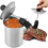 Basting Pot Set Stainless Steel Dustproof Grilling Basting Pot With Brush UK 1