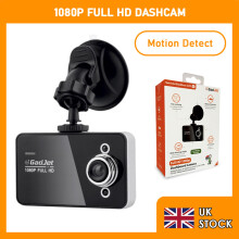 GadJet 1080p Car Camera HD 2.2" Dash Cam File Lock Motion Detection Secure Gift