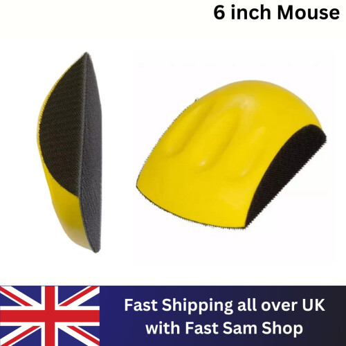 TOOL HAND SANDING BLOCK 150MM MOUSE SHAPED SANDING BLOCK FOR WOOD SANDING
