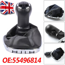 5 Speed For Vauxhall Corsa E Adam Gear Stick Shift Knob & Gaiter Boot 55496814 F