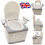 Adjustable Commode Chair Seat Portable Bedside Toilet Mobility Aid With Armrests 1
