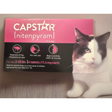 Capstar Nitenpyram 11.4mg 6 Tablets For Cats 2-25 LBS
