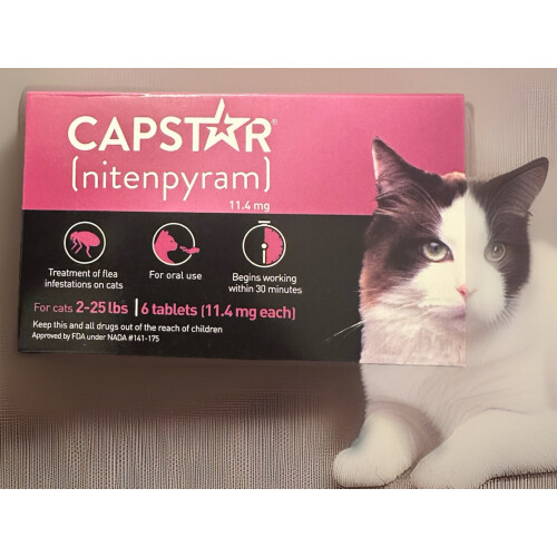 Capstar Capstar Nitenpyram 11.4mg 6 Tablets For Cats 2-25 LBS