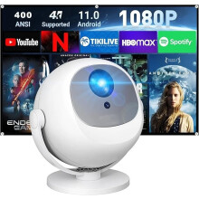 Smart Projector 4K Support Mini Portable Projector with 360 Rotatable with Wifi