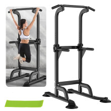 Power Tower Pull up Chinning Dip Station Knee Raise Press Ups Gym Workout Stand