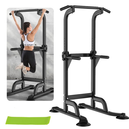 Power Tower Pull up Chinning Dip Station Knee Raise Press Ups Gym Workout Stand
