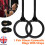 2Pcs Fitness Gymnastic Rings with Straps Strength Training Pull Up Adjustable 1