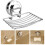 Strong Suction Bathroom Shower Chrome Accessory Soap Dish Holder Cup Tray UK 1