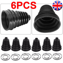 6pcs CV Boot Kit Stretchy Universal Fit Drive Shaft Gator Joint Boot Stretch A