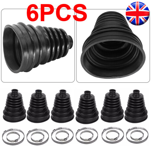 6pcs CV Boot Kit Stretchy Universal Fit Drive Shaft Gator Joint Boot Stretch A