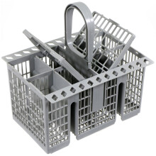 Dishwasher Cutlery Basket for Hotpoint Universal Removable Handle Grey 220mm
