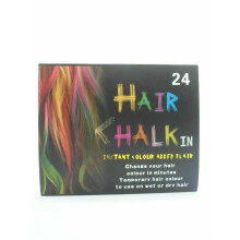 HAIR CHALK TEMPORARY HAIR DYE COLOUR SOFT PASTELS SALON KIT 24