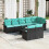 VidaXL vidaXL Gartensofa-set 9 stk. Schwarz Poly-Rattan 1