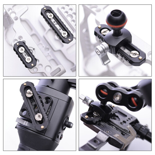 Mini Alloy Rail 46/70mm Quick Release for Efficient Camera Cage Assembly 46 slip 2