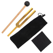 528 Hz Tuning Fork, Gold Solfeggio Tuning Forks 528 Hz for Musical Instrument, Meditation, Relaxation