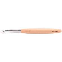 Crochet Hooks Set with Beech Wood Handle, Crochet Hooks for Chunky Yarn, Size 7mm 8mm 9mm 10mm 12mm