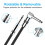 Right Angle Guitar Cabl Double Shielded Coppered Conductors Flexible Wire Black 10M 7