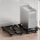 Solid Desktop Computer Tower Stand for Improved Workspaces Comfort PC Black and white 10