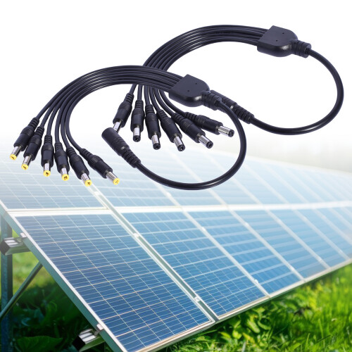 Efficient Solar Panel Cable 5521 5525 For Multiple Devices Outdoor Application 5521 2