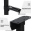 PC Case Holder Adjustable Metal Under Desk CPU Holder Bracket For Home White Normal model 5