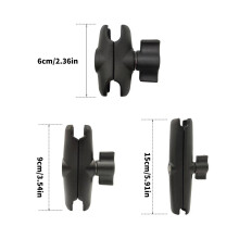 Metal Arm for 25mm Mounts, Flexible Positioning for Cameras Tablets on Bike 6cm