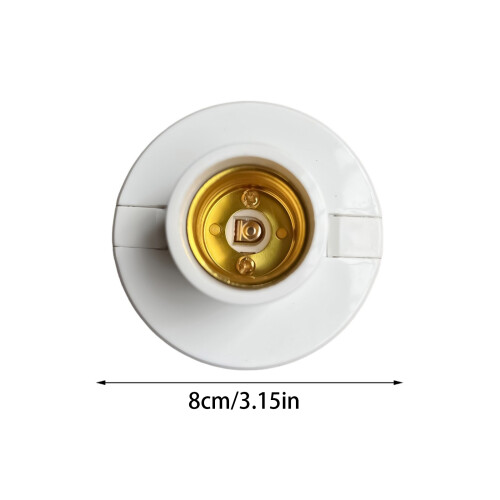 Pack Of 20pcs E27 Screw Lamp Holder Adapters Light Bulb Socket Holders White 1