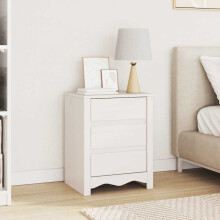 vidaXL Coffee Table Drammen White 45 x 35 x 56 cm Solid Pine Wood