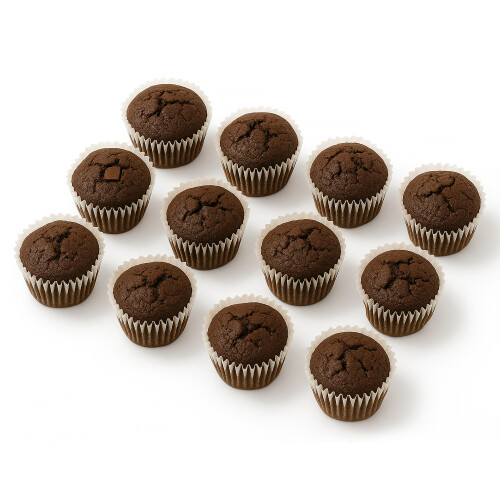 (12 pcs) Ready To Decorate Chocolate Cupcakes