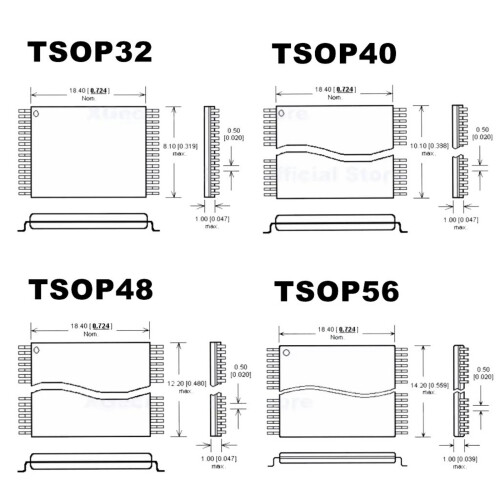 Comprehensive TSOP Chip Adapter for T76 Programmer Featuring High Compatibility 2