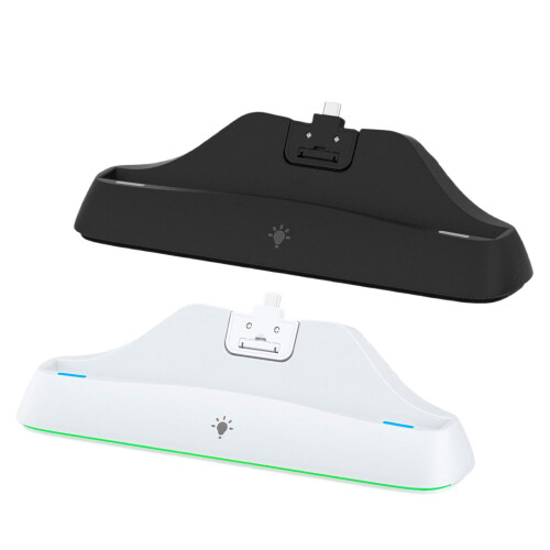 Charging Station Stand with Light and Indicator Light Fast Charging Holder White 2