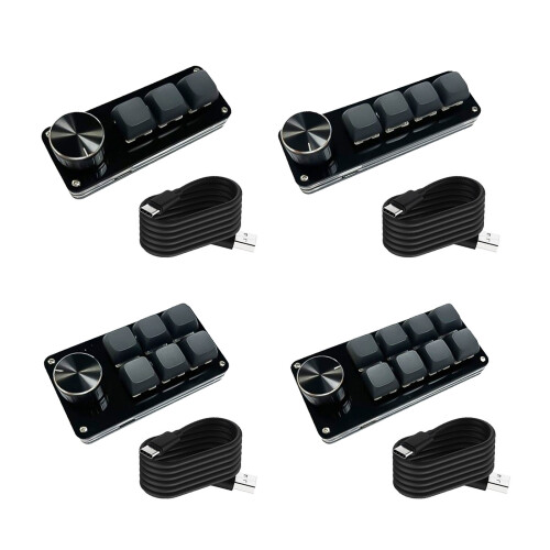 3/4/6/8Key Macro Keyboard with Personalizes Setting for Gaming and Editing 3 keys 1