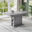 (Grey, MDF) Extendable Grey Dining Table with Storage 2