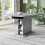 (Grey, MDF) Extendable Grey Dining Table with Storage 3
