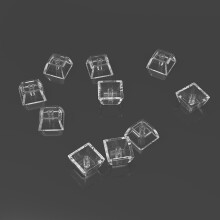 1U Transparents Mechanical Keyboards Key Blank Backlit Keycaps for Switches Green