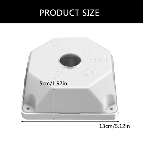 Efficient Waterproof Junction Box for Camera Wall and Ceiling Mount Installation 2