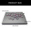 Leverless Controller Arcade Stick with Light Function Arcade Stick gray keycaps 4