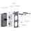5V-3PIN ARGB Memory  Heatsink ARGB Memory Heatsink Coolers for Desktop Memory Black 8