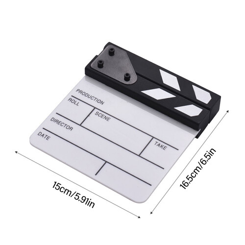Mini Acrylic Clapper Board Film Movie Clapperboard for Creative Video Projects 2