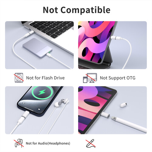 Upgrades Connector to Type C Adapter Fast Charging & Data Transfer for Phone  16 1pc 1