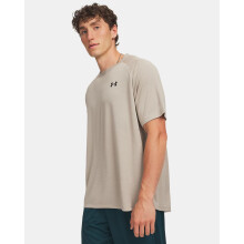 UA Tech Texture 1382796204 Short SleeveBeige UK XL