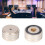 Aluminum Feet Pad Shock Absorbing Vibration Proof Pad for Auditory Silver 40X15mm 4