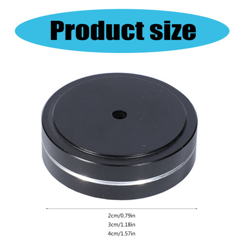 Aluminum Feet Pad Shock Absorbing Vibration Proof Pad for Auditory Silver 40X15mm 2