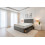 (Double, Grey) Emily Plush Bed Set With Mattress, 2 Drawers Same Side & 24"Headboard 1