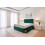 (Small Single, Emerald) Emily Plush Bed Set With Mattress, 2 Drawers Same Side & 24"Headboard 1
