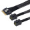 SFF8654 8i to 2x SFF8643 Data Cable Support SLIM SAS4.0 Fast Speed for Server 0.8m 6