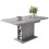 (Grey, MDF) Extendable Grey Dining Table with Storage 5