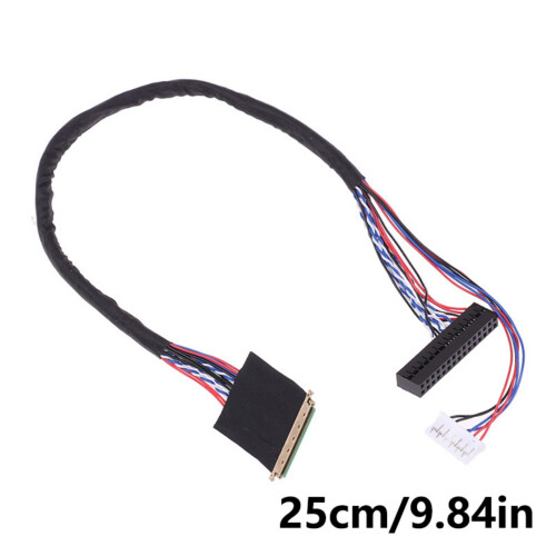 40Pin 6Bit LED LCD LVDS Screen Cable with Two Channel Support and Double 6 lines 25cm 2