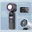 Portable Handheld Fan Adjustable Speed Cooling Fan Foldable High Speed Fan Silver white 8